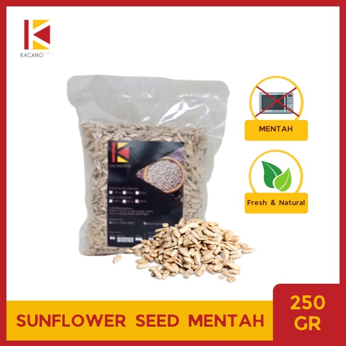 

Raw Sunflower Seed Kuaci Kupas Mentah 250gr