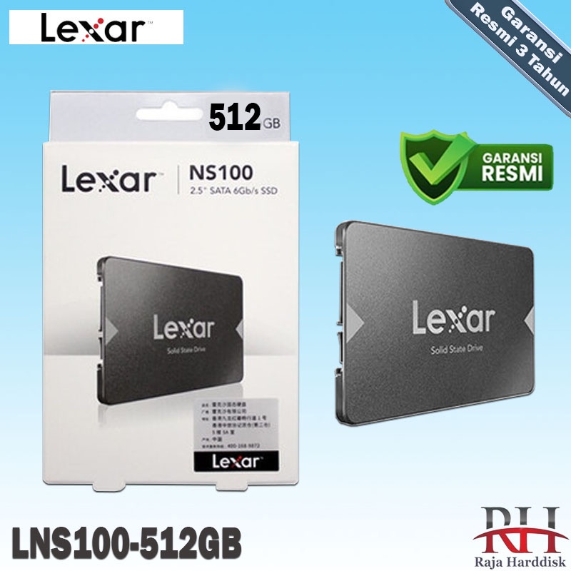 Lexar NS100 SSD 512GB Sata 3 - Lexar LNS100 512 GB 2.5"