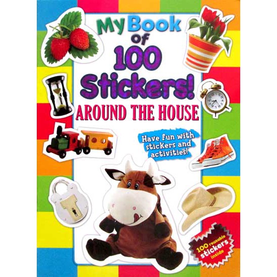 BUKU ANAK MURAH My Book of 100 Stickers AROUND THE HOUSE