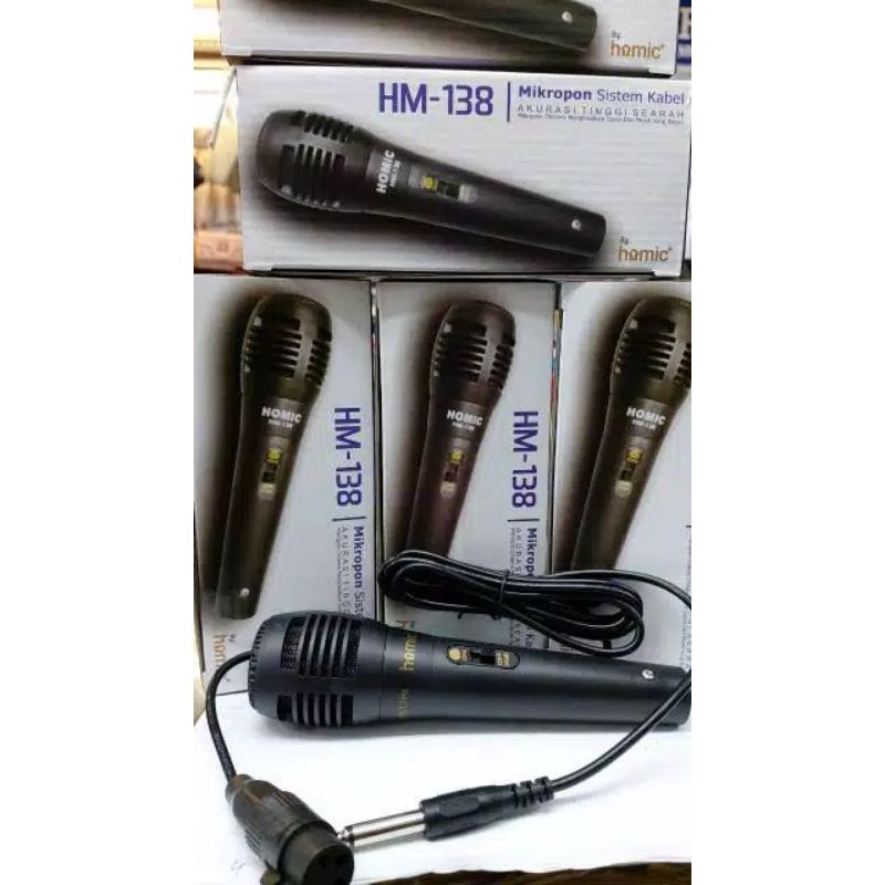 Microphone Homic HM-138 - Mic Kabel - Mic Homic - Original Homic - Mic Single