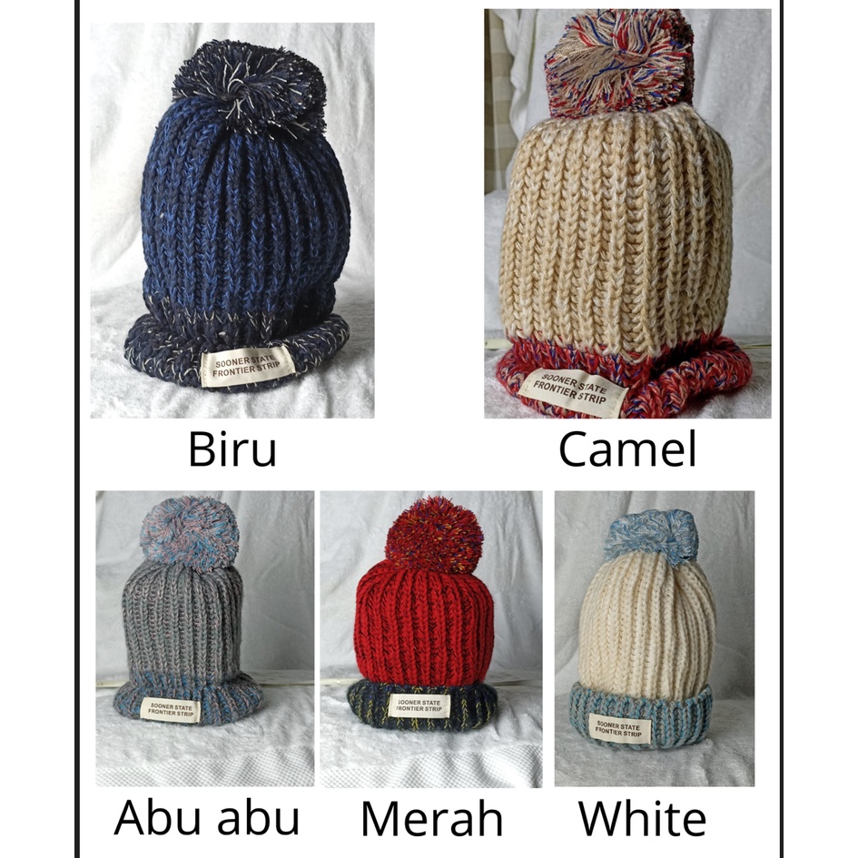 Promo Kupluk Rajut Cantik Ibu &amp; Anak / Topi Wanita Cantik