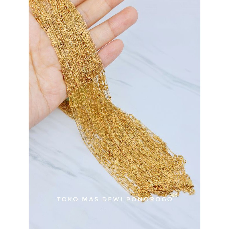 Dewi Ponorogo KALUNG EMAS MODEL JEDAR Emas Asli Kadar 8K/375% Yellow Gold