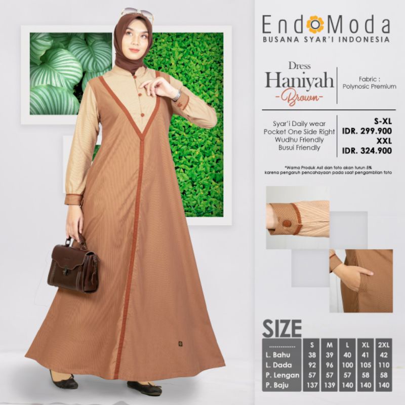 DRESS HANIYAH GAMIS ENDOMODA