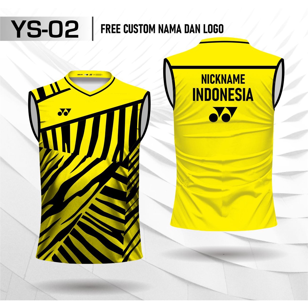 Kaos Jersey Badminton Yonex The Minions baju Bulutangkis Sleeveless YS 02