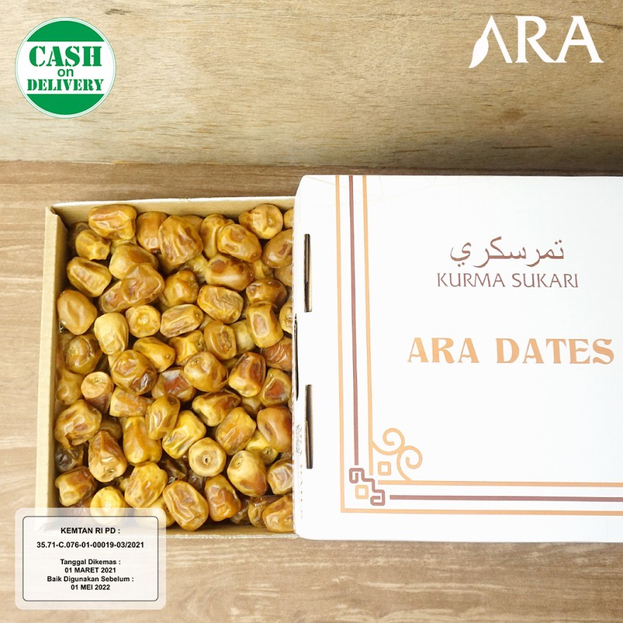 Kurma Sukari Premium ARA DATES 3 kg Original KEMTAN