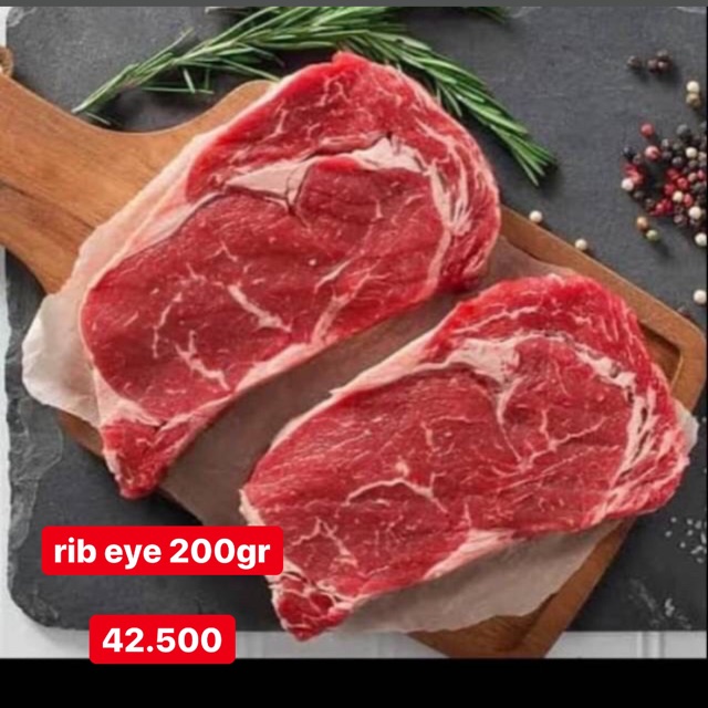 

beef sapi meat rib eye 200gr