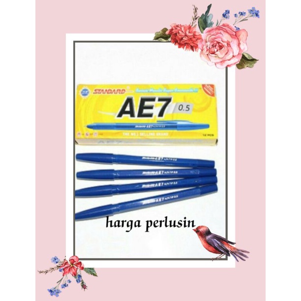 

pulpen standar AE 7 biru isi 12 pcs