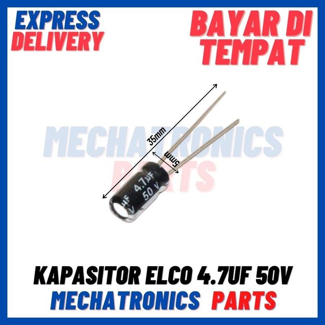 [PAS-9405] KAPASITOR ELCO 4.7UF 50V