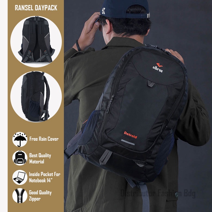 Backpack Pria Distro Tas Ransel Traveling Daypack 25 Liter Backpack Sekolah Kuliah 795