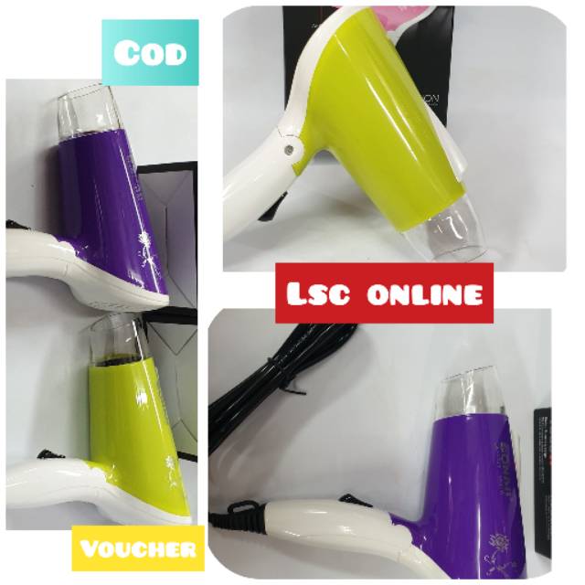 Hairdyer rambut sonar alat pengering rambut buat hairdryer salon dilipat  hairdrayer mini sn-7001