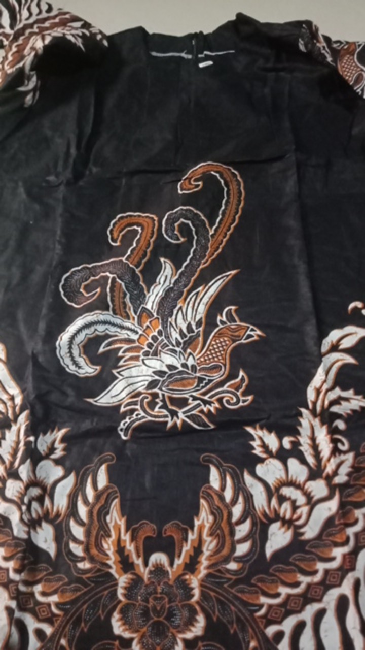 M-l-xl-xxl Batik Tunik Wanita Asj Sa Hrb026 Kenongo Pekalongan Sogan Tulis