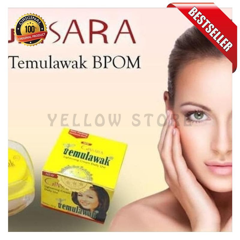TEMULAWAK GINSARA LIGHTENING CREAM BPOM - CREAM TEMULAWAK GINSARA [YELLOW STORE]