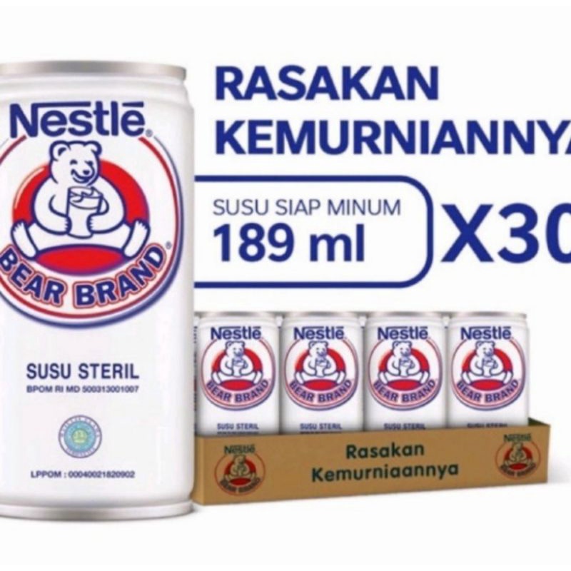

NESTLE SUSU BEAR BRAND/SUSU BERUANG/SUSU STERIL/ISI 30 PCS