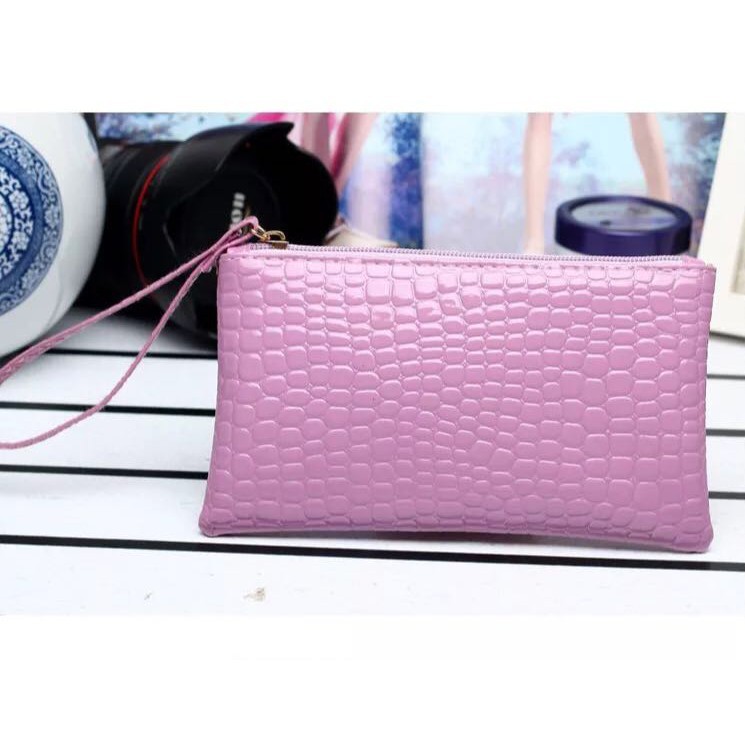 ⭐Bobastore⭐ WD006 DOMPET WANITA MODEL BINTIK IMPOR MURAH MODEL GOURD HP KOIN SERBAGUNA POLOS MINI-6