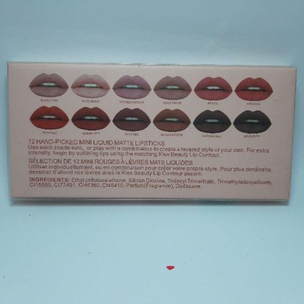 KISS BEAUTY TWELVE COLORSUIT LIQUID MATTE LUSINAN