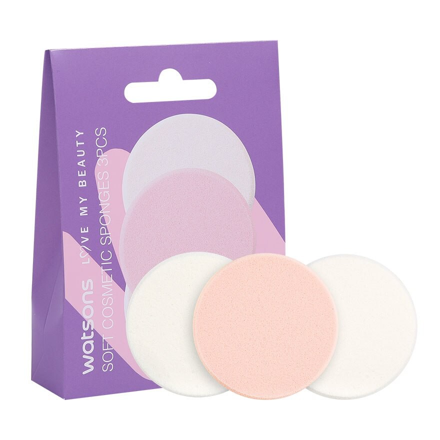 Watsons Soft Cosmetic Sponges 3Pcs