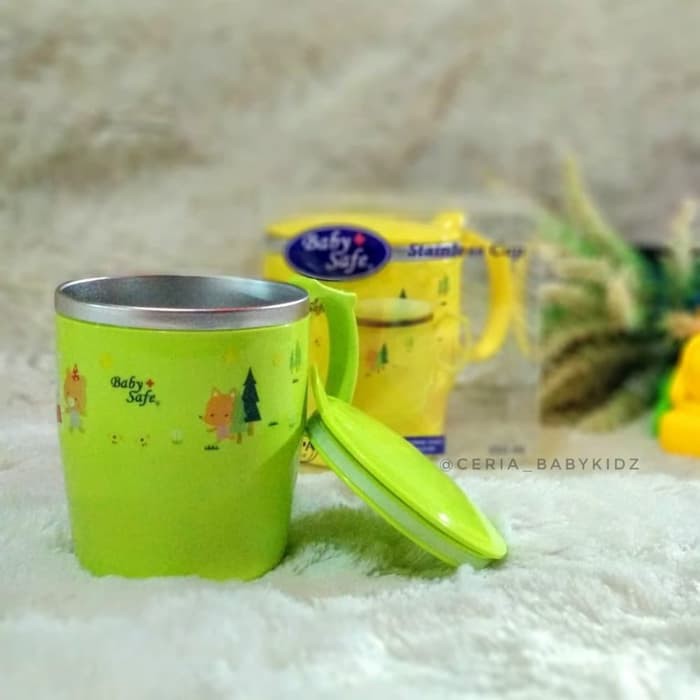 BABY SAFE STAINLESS CUP GELAS MINUM BAYI