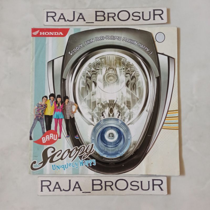 Poster brosur katalog leaflet Honda Scoopy Karburator Karbu 2010