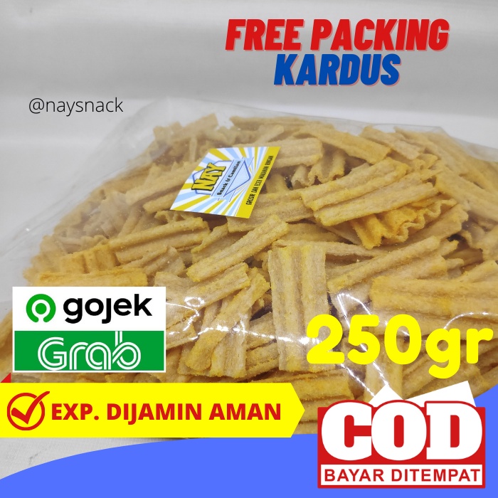 

Snack Kiloan Keripik Kentang Jagung Kiloan Isi Bersih 250 Gram