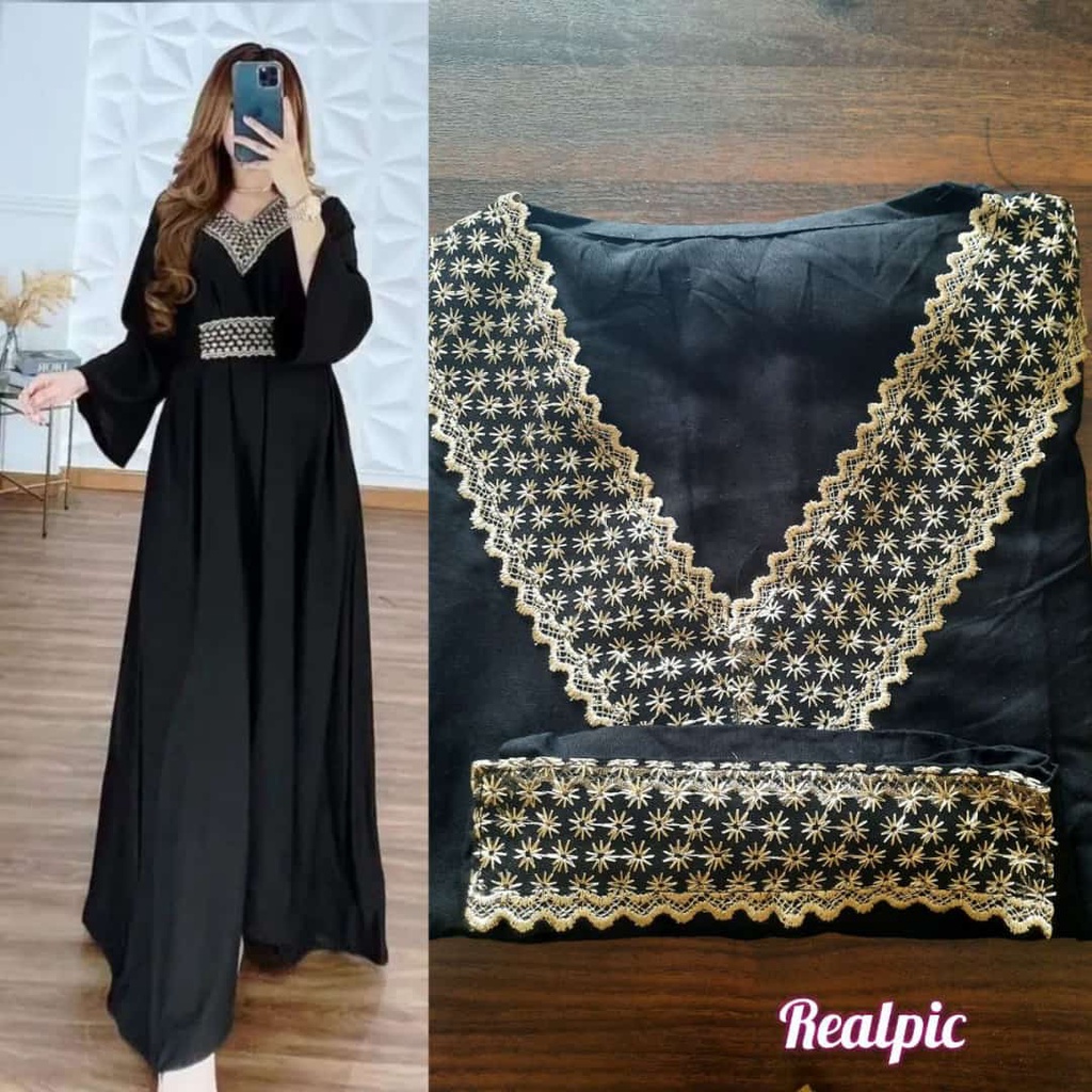TERMURAH KAFTAN RENDA TSAMIRA