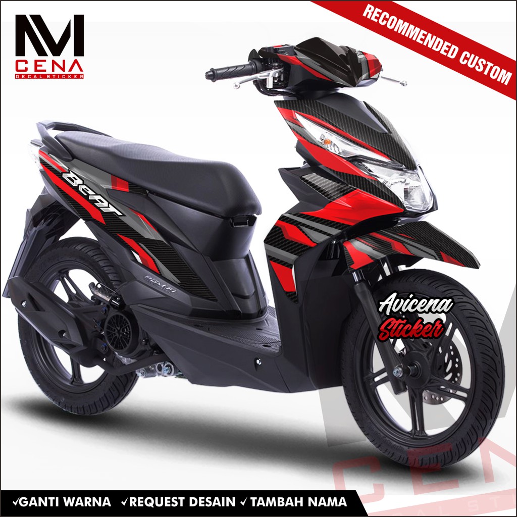 Decal Sticker Honda Beat Street Full Body 2017 2018 2019 Dekal Beat Esp Decal Beat regfx