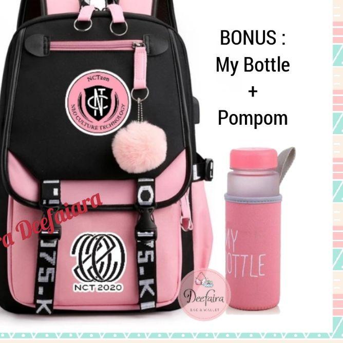 ➺ Tas Backpack Wanita Tas Sekolah Anak Perempuan NCT ℮