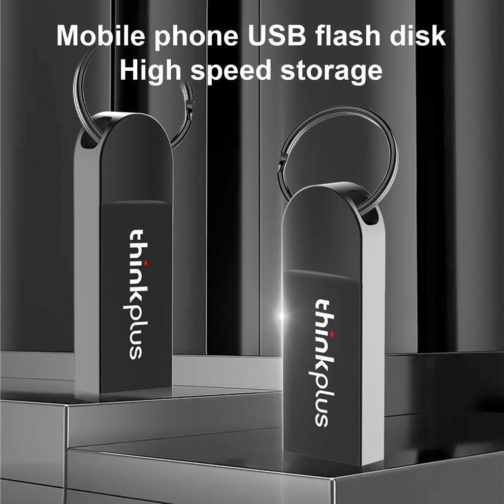 (Huluboy) Flashdisk USB 2.0 High Speed Bahan Zinc Alloy Kapasitas 8 / 16 / 32GB / 64GB Untuk Lenovo