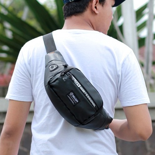 Tas Waist Bag Pria Anti Air Tas Selempang Tas Pinggang Waterproof | Belizer MR 803