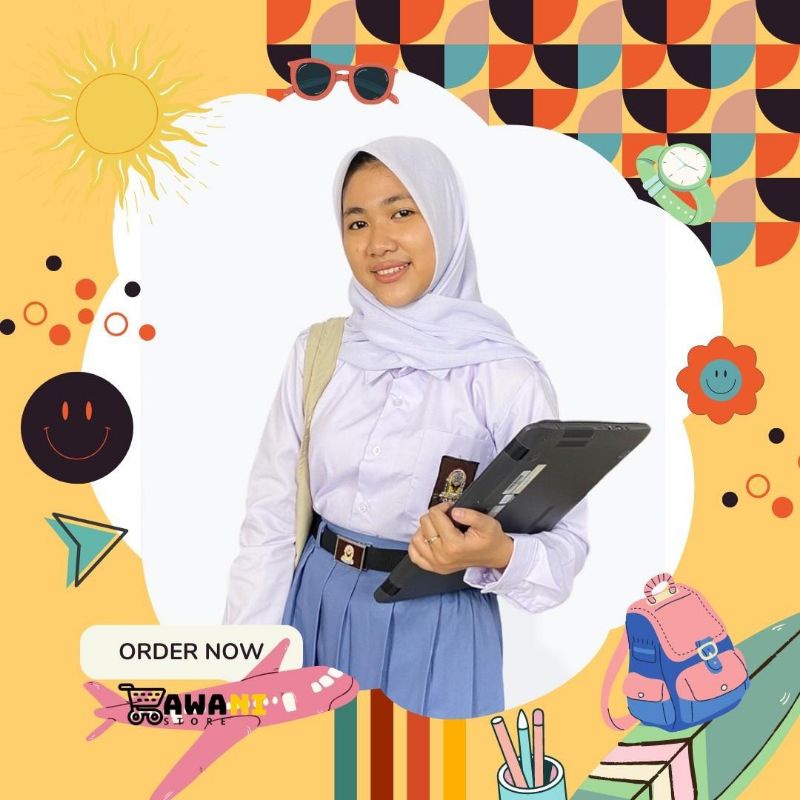 Seragam SMA Lengkap - Tangan Panjang - Perempuan