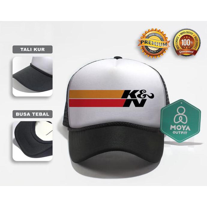 Pengiriman Cepat topi basseball..> Topi Jaring Trucker Cap Trucker Hat | K&N Oil - TRMT.HPH K&N#02
