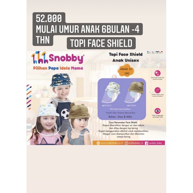 topi face shield snobby