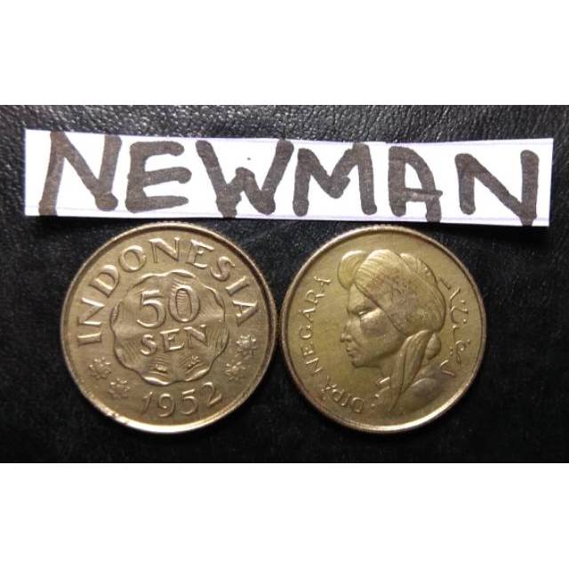 N129 Uang Kuno Indonesia 50 Sen Seri Diponegoro