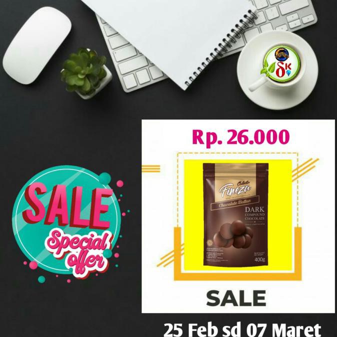 

BAHAN KUE COLLATA FINEZA BUTTON CHOCOLATE 400GR PERISA MAKANAN & MINUMAN