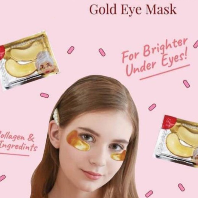 ☘️ CHAROZA ☘️ SYB Collagen Crystal Gold Eye Mask / Lip Mask