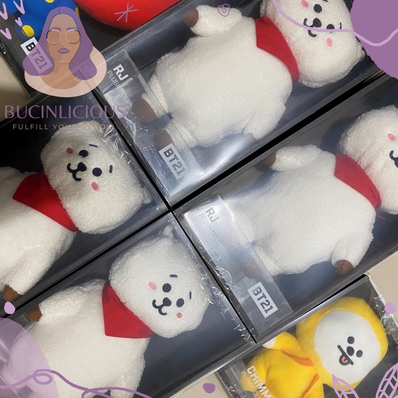 [READY STOCK] BT21 RJ MEDIUM STANDING PLUSH DOLL