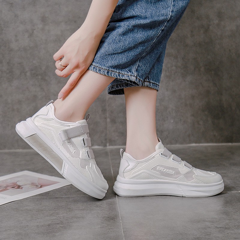 RYX - Velcro Mesh Sepatu Sneakers Wanita Fashion Sports Casual - Or Import