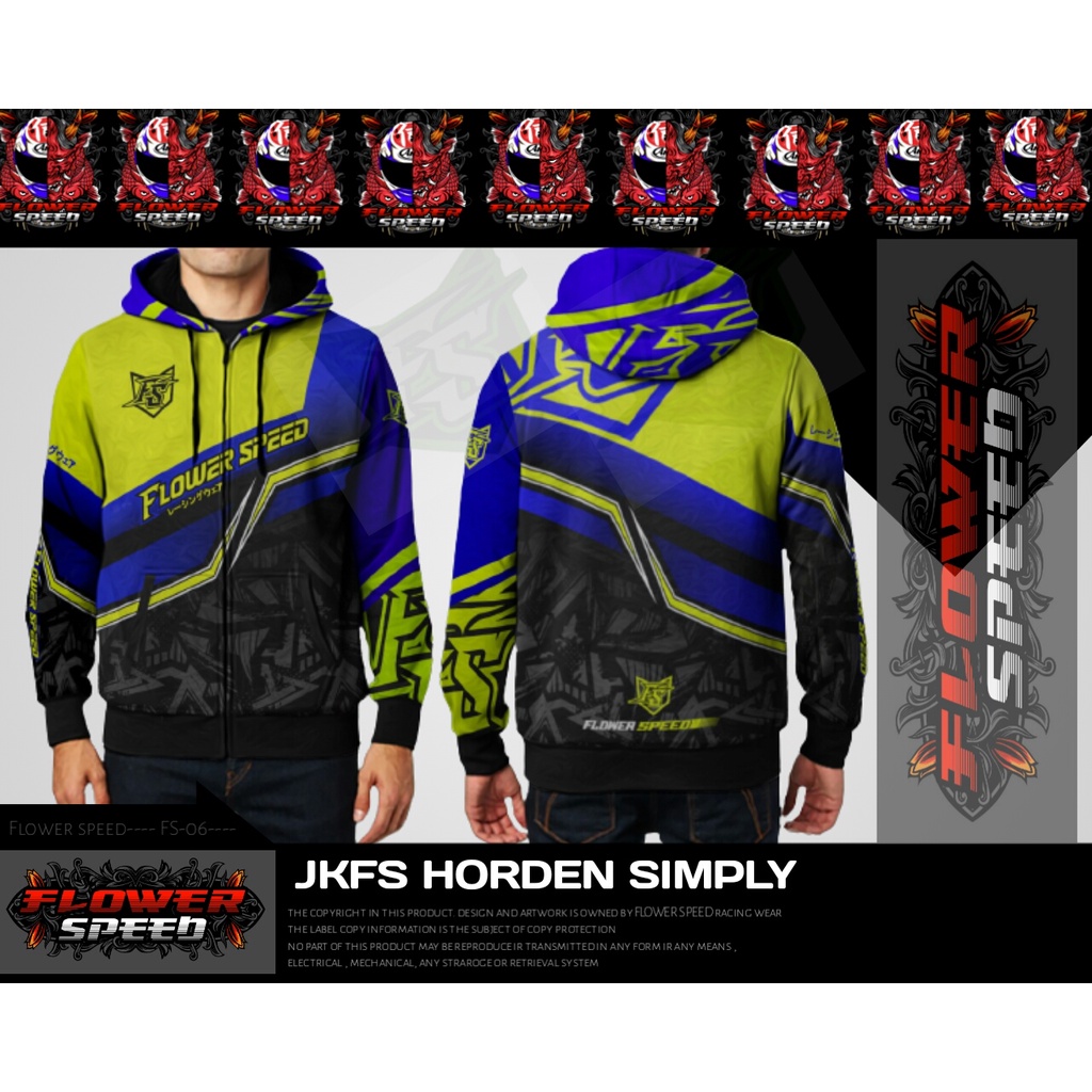 JAKET FLOWER SPEED/JAKET RACING DRAG RACE / JAKET RACING ROAD RACE CHAMPIONSHIP
