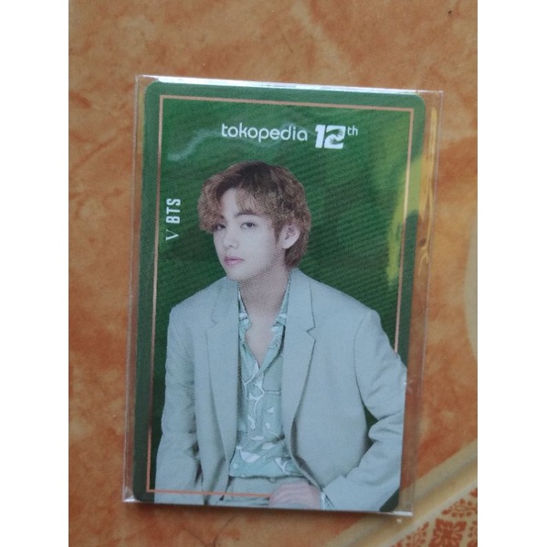 Photocard BTS X Toko hijau | PC V Limited Edition