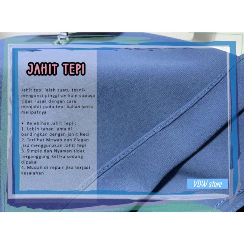 Pashmina Ceruti Baby Doll Armani Exclusive - Biru Denim