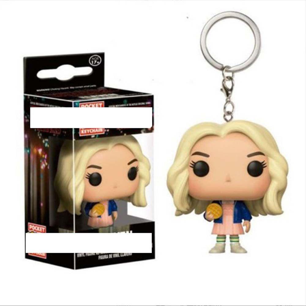 [Elegan] Stranger Things Hadiah Natal 5cm FUNKO POP Animasi Peripheral Liontin Mainan Anime Gantungan Kunci