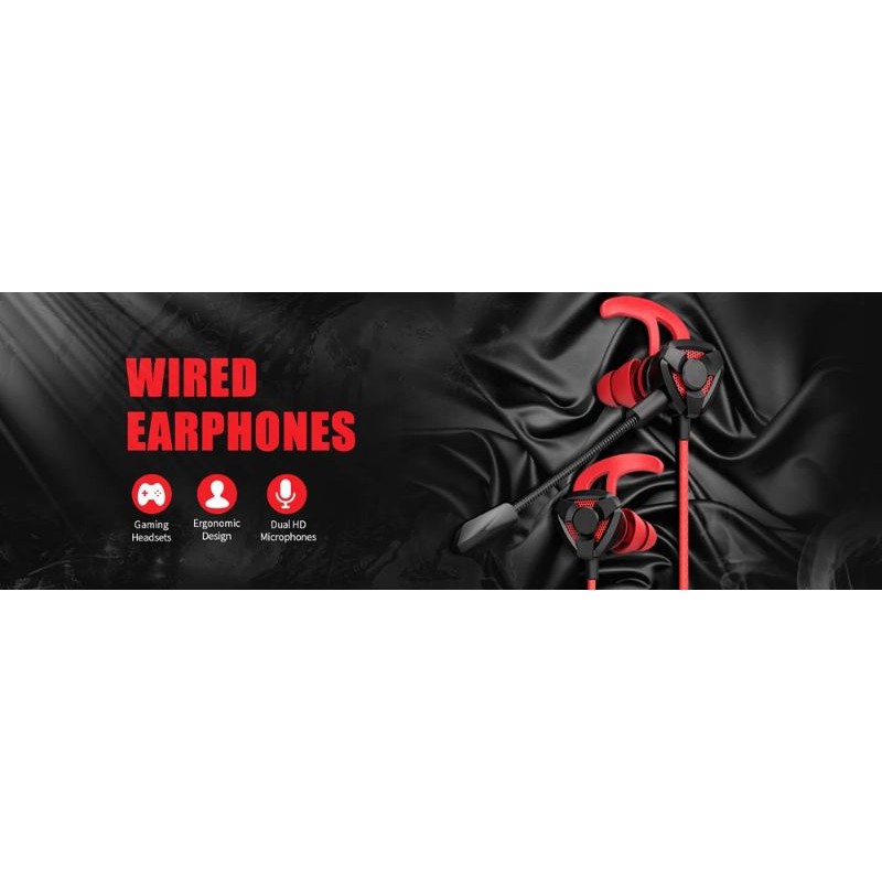 Headset Gaming Earphone Mic Gamers Handsfree Game Pubg ff Mobile Original