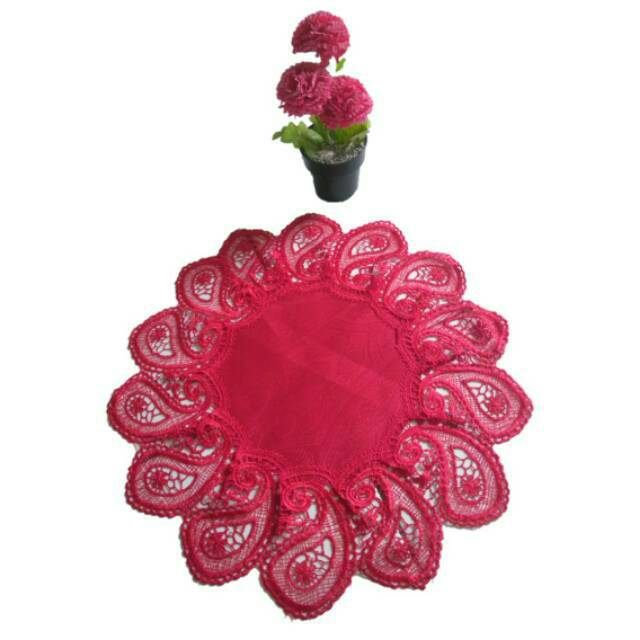 Taplak Meja Tamu Bulat Kecil Minimalis Import