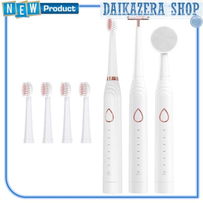 Sikat Gigi Elektrik USB Rechargeable 5 Replaceable Head