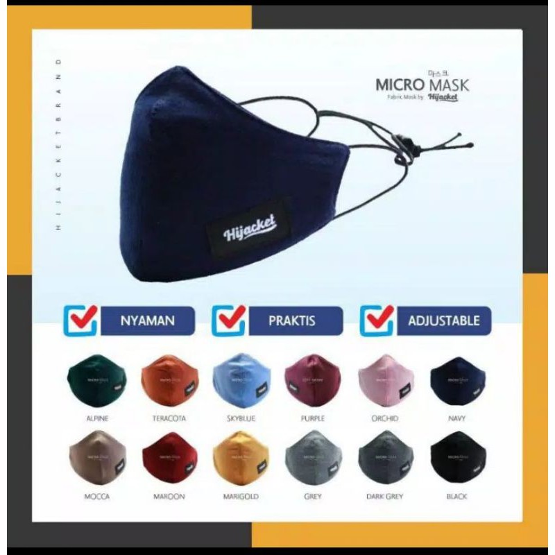 Micro Mask || Masker muka by HIJACKET