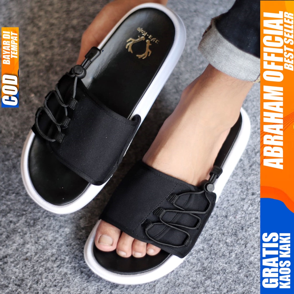 Sandal Casual Pria Sandal Slide Pria Sendal Selop Cowok Fashion Terbaru Keren