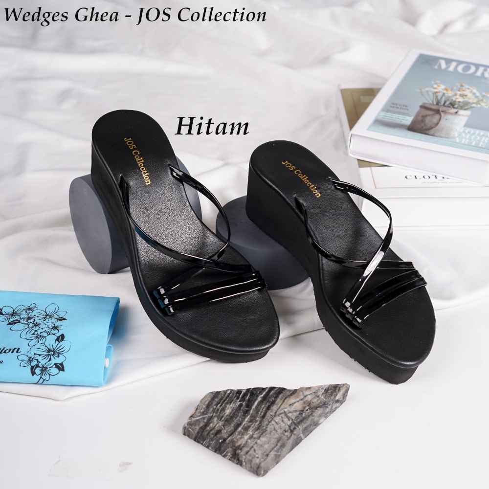 Sandal Wedges Wanita Hak Tinggi 7 cm - Ghea by JOS Collection