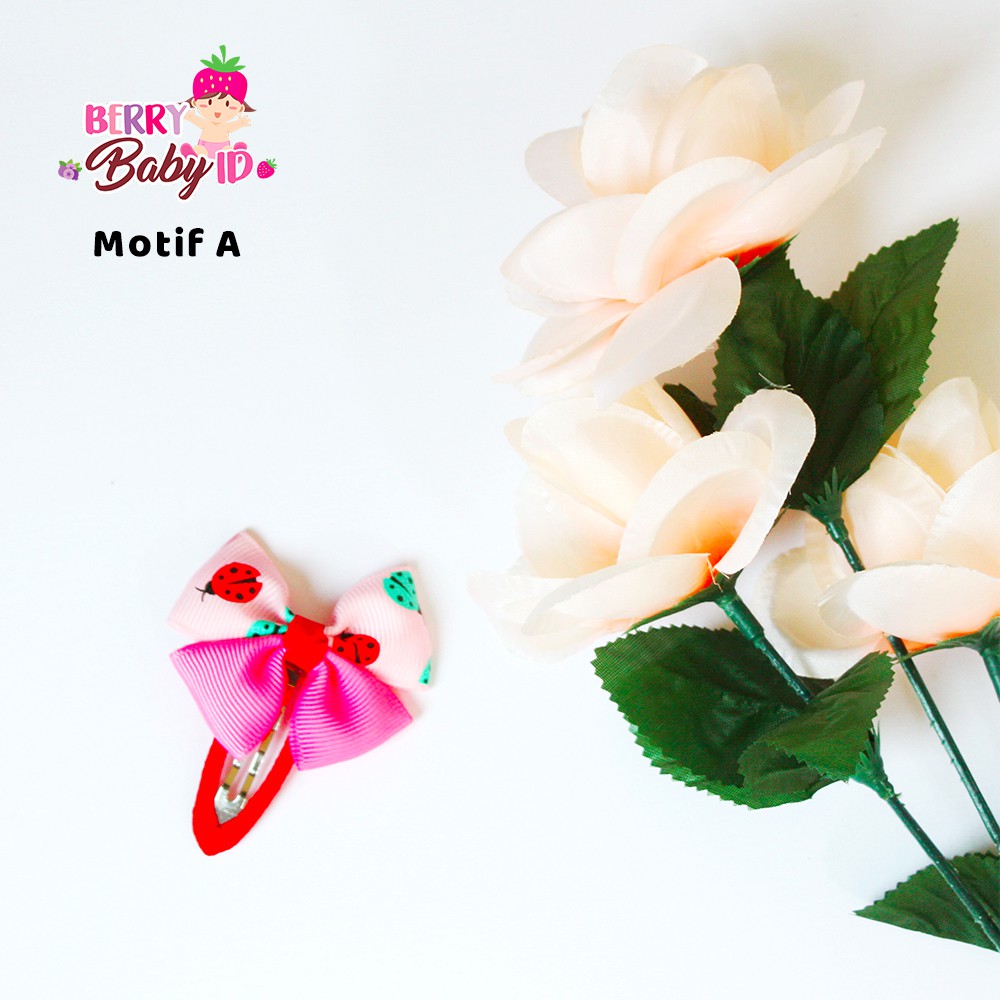 Berry Mart Jepit Rambut Bayi Anak Big Cute Floral Bunga Sachi Baby SAA011 Berry Mart