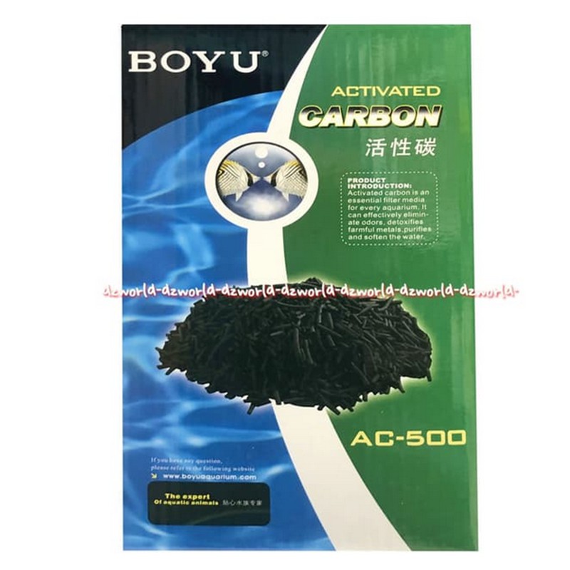 Boyu Actived Carbon Media Filter Untuk Menjernihkan Air Akuarium 500gr