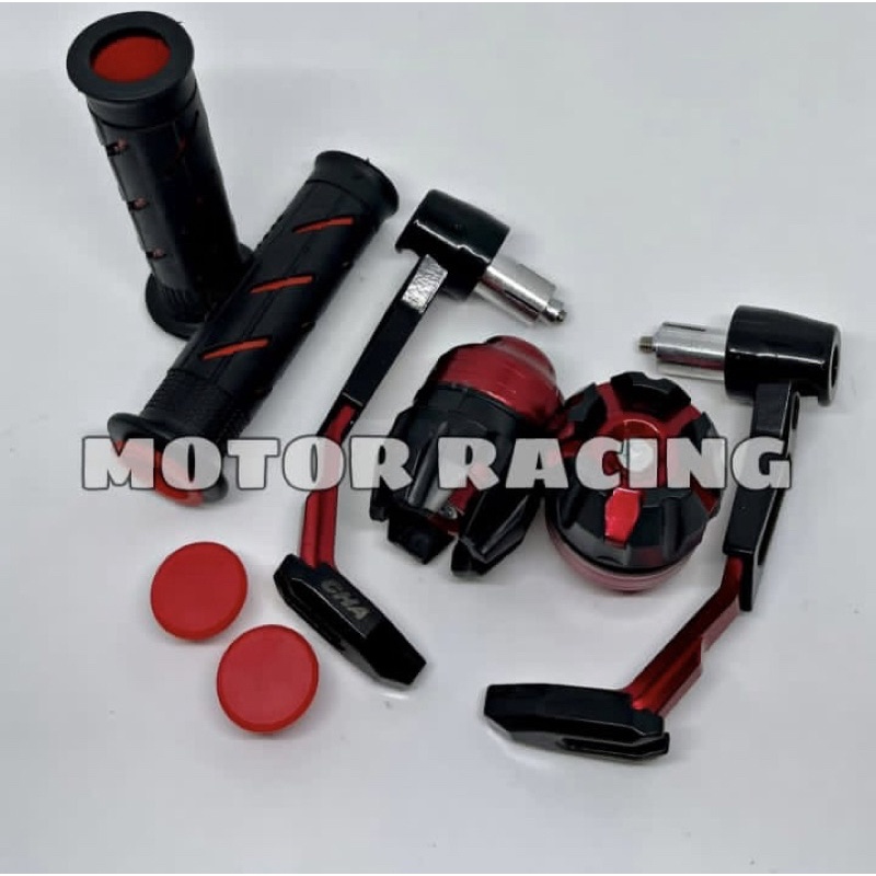 PAKET 3 ITEM VARIASI MOTOR PROGUARD FULL CNC HANDGRIP DOMINO JALU AS RODA JUMBO PAKET VARIASI MOTOR UNTUK SEMUA MOTOR NMAX PCX LEXI AEROX NINJA BEAT MIO VARIO SCOOPY