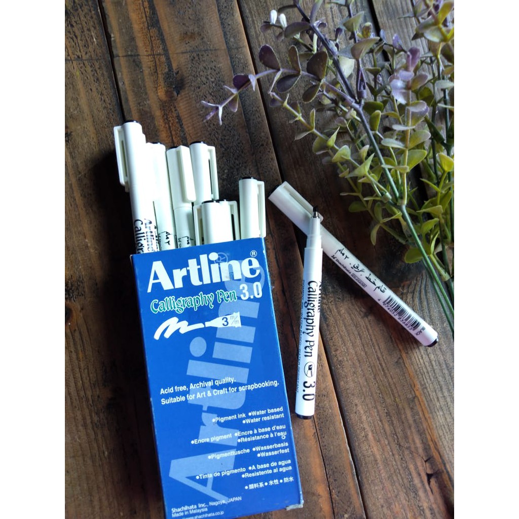 

Artline caligraphy pen